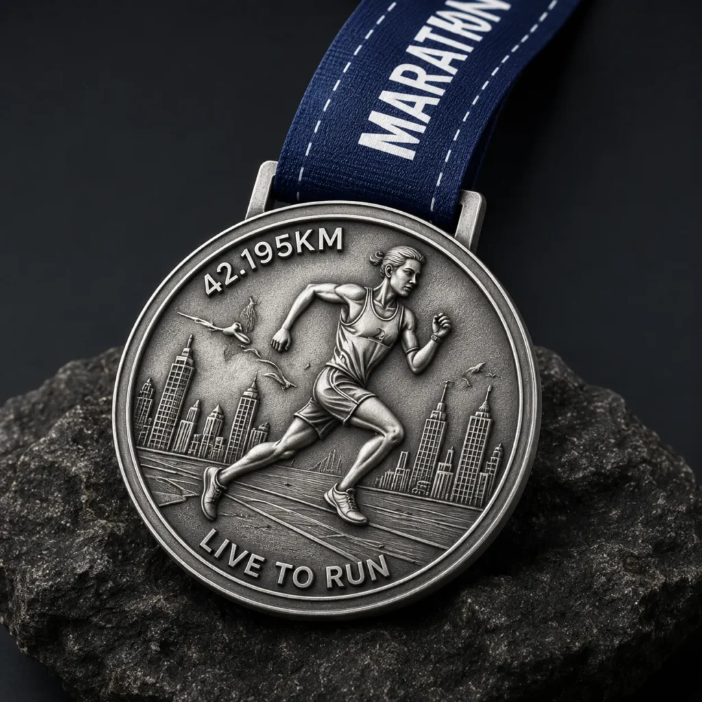 Custom Marathon Medals for City Running Event
